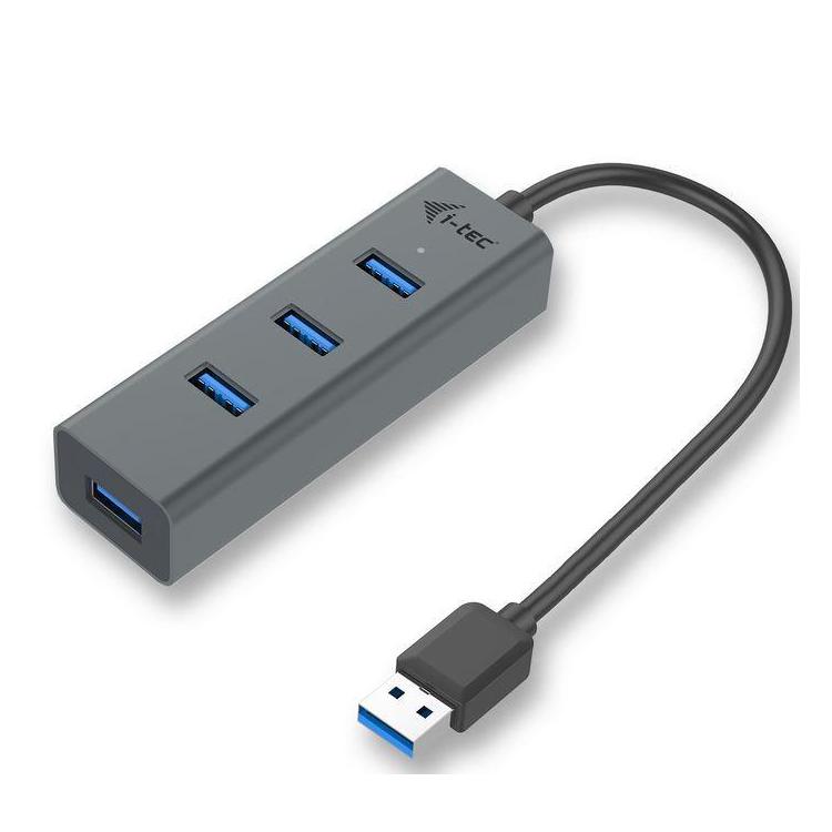 USB 3.0 Metal 4-portowy pasywny HUB USB, 4x port USB 3.0