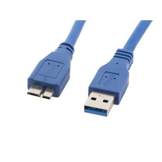 Kabel USB 3.0 micro AM-MBM5P 0.5M niebieski