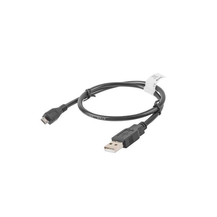 Kabel USB 2.0 micro AM-MBM5P 0.5M czarny