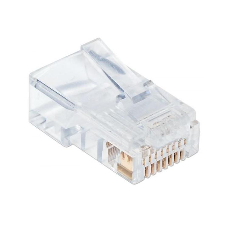 Wtyk modularny RJ45 UTP 8P8C cat.6 na drut 100szt.