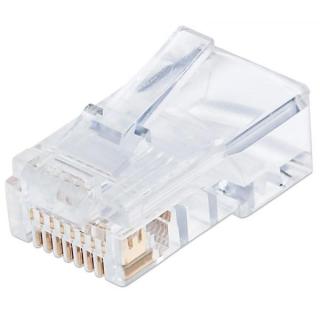 Wtyk modularny RJ45 UTP 8P8C cat.6 na drut 100szt.