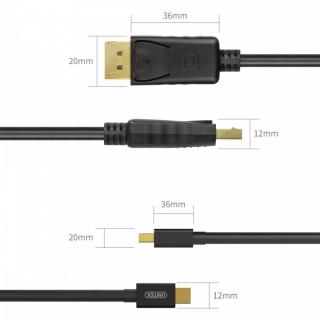 Kabel miniDisplayPort/DisplayPort M/M 2m Y-C611BK