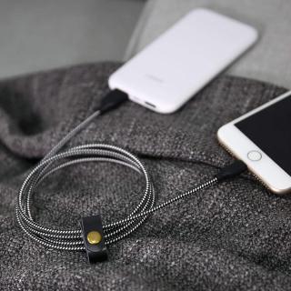 CB-AL1 Black nylonowy kabel Quick Charge Lightning-USB | 1.2m | certyfikat MFi Apple