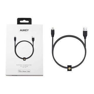 CB-AL1 Black nylonowy kabel Quick Charge Lightning-USB | 1.2m | certyfikat MFi Apple