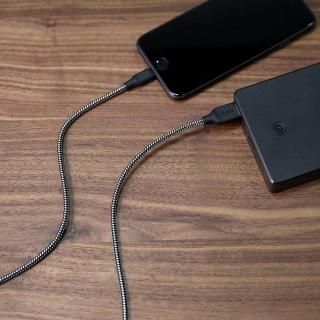 CB-AL2 Black nylonowy kabel Quick Charge Lightning-USB | 2m | certyfikat MFi Apple