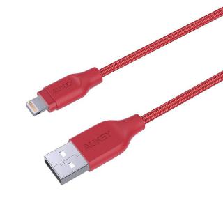 CB-AL2 Red nylonowy kabel Quick Charge Lightning-USB | 2m | certyfikat MFi Apple