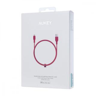 CB-AL2 Red nylonowy kabel Quick Charge Lightning-USB | 2m | certyfikat MFi Apple