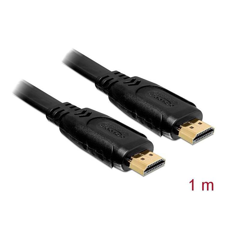 Kabel HDMI-HDMI 4K płaski 1m