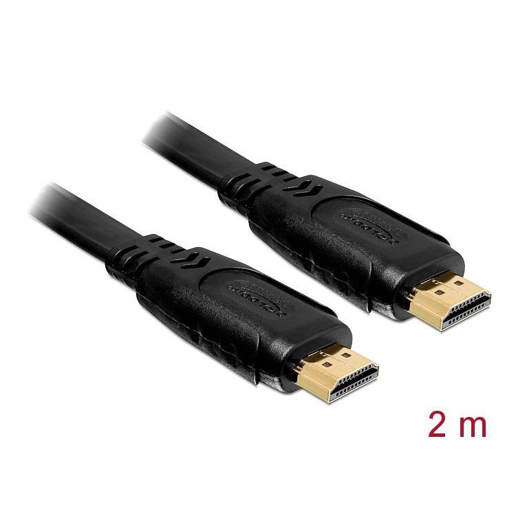 Kabel HDMI-HDMI 4K płaski 2m