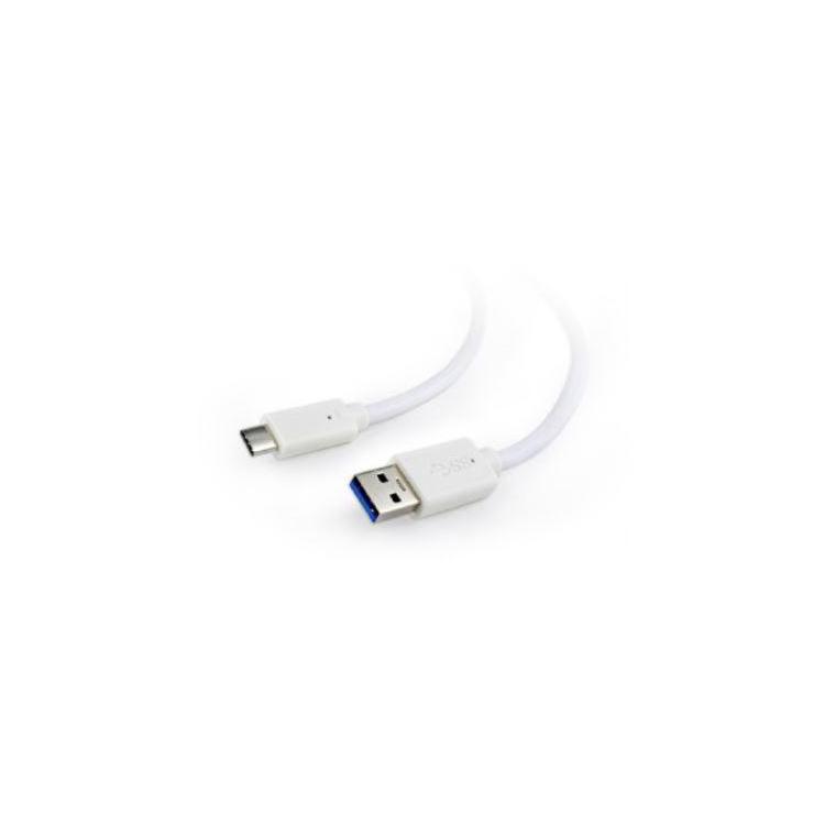 Kabel USB 3.0 (AM/CM) 1.8m biały