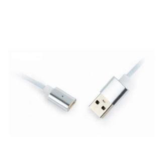 Kabel USB magnetyczny 3w1/1m/srebrny