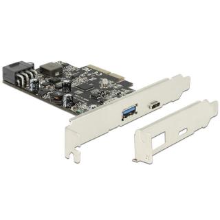 Karta PCI Express - USB 3.1 1-port + USB-C + power...