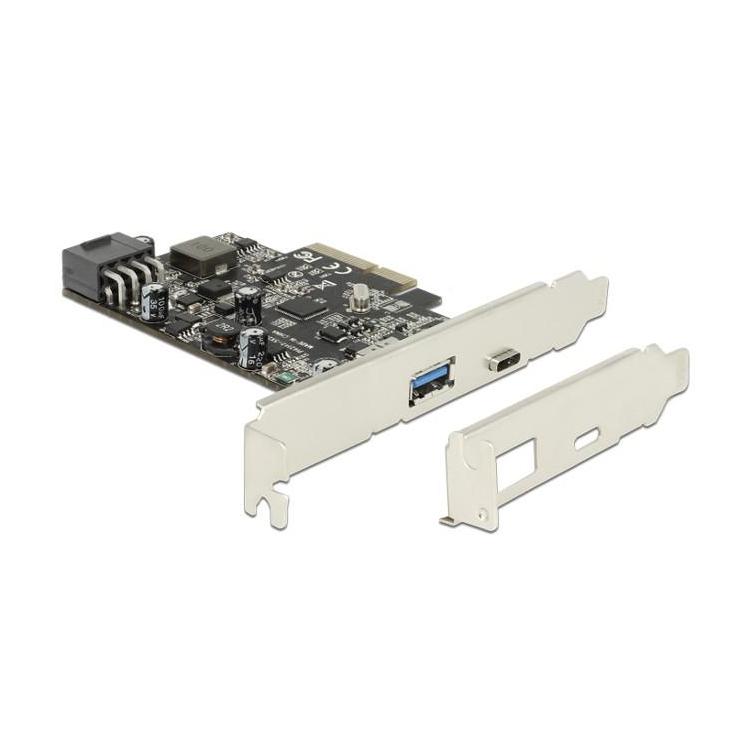 Karta PCI Express - USB 3.1 1-port + USB-C + power delivery 93W