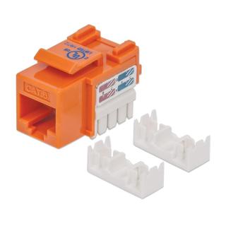 Moduł Keystone Cat6 UTP RJ45 zaciskany pomarańczowy