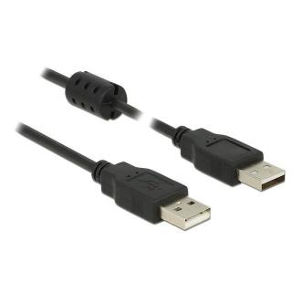 Kabel USB AM-AM 2.0 3m czarny