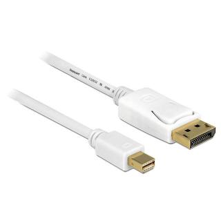 Kabel Displayport Mini - Displayport 2m 4K biały