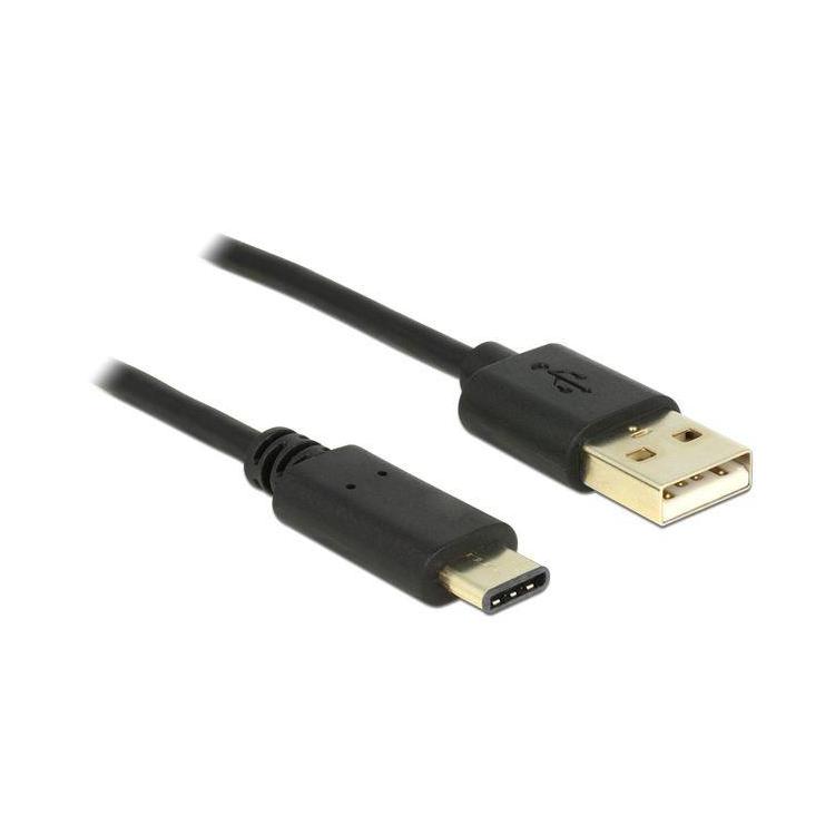 Kabel USB CM-AM 2.0 2m czarny