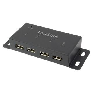 Hub 4xUSB 2.0 metalowa obudowa