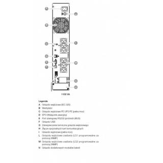 UPS NETYS RT 1100VA/900W ON-LINE EPO/USB/6xC13