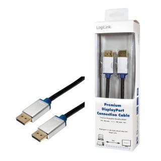 Kabel DisplayPort męski Premium, długość 2m