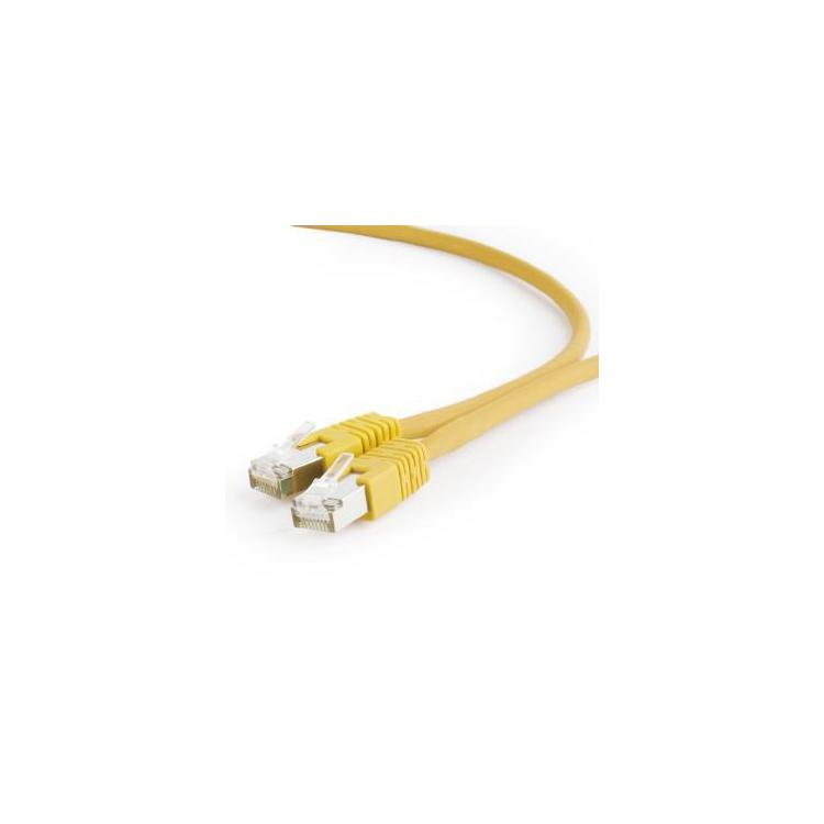 Patch cord Kat.6A S/FTP LSZHCU 0.25m żółty