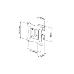 Uchwyt ścienny LCD/LED Techly 13"-30", 15kg, uchylny, czarny