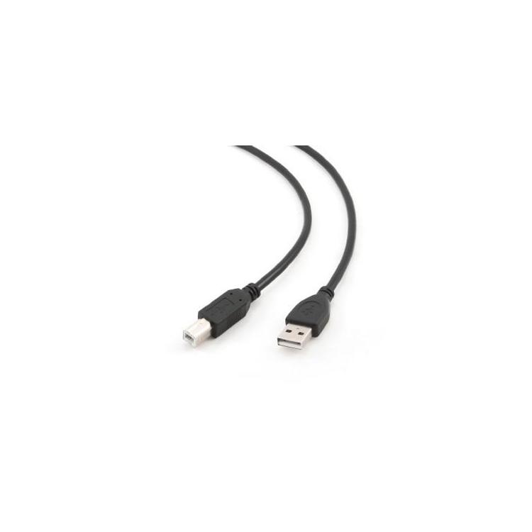 Kabel USB 2.0 AM-BM 1m/czarny