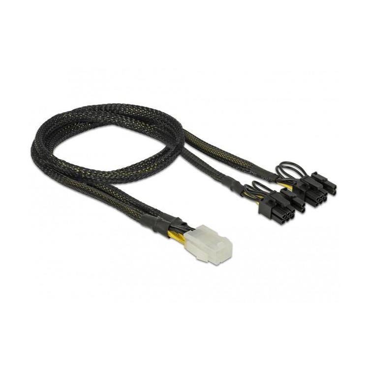 Kabel rozdzielacz zasilania 2x PCI Express 8Pin/1x 6Pin oplot