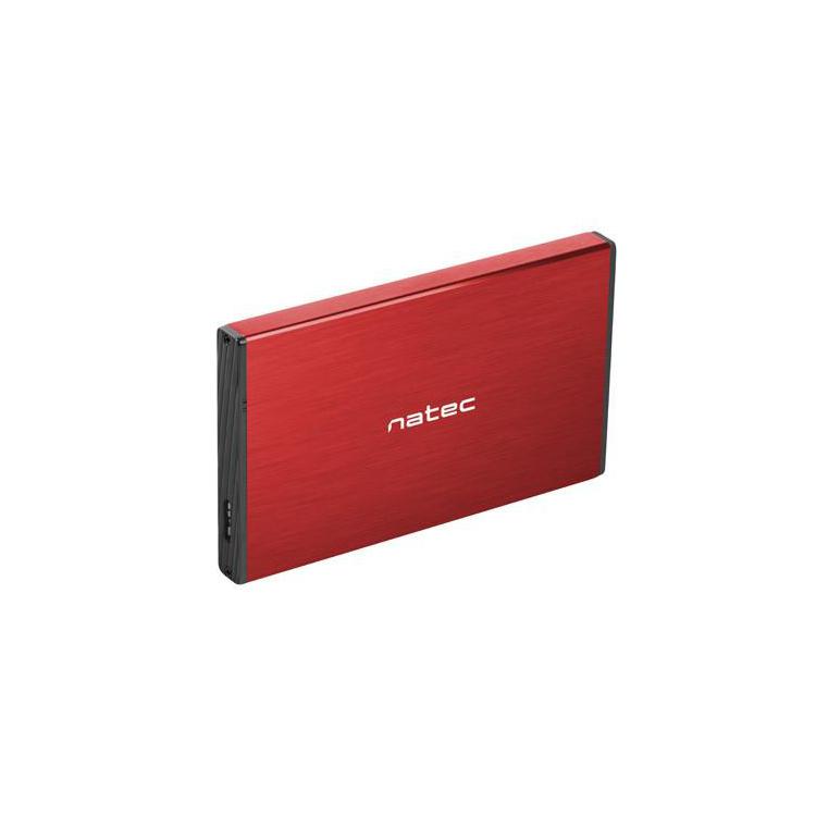 Kieszeń zewnętrzna HDD/SSD Sata Rhino Go 2,5 USB 3.0 czerwona