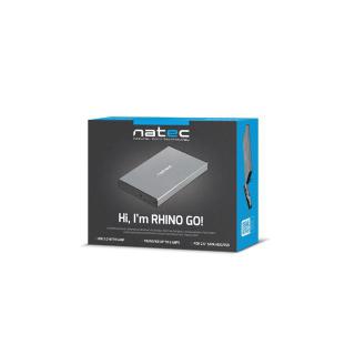 Kieszeń zewnętrzna HDD/SSD Sata Rhino Go 2,5 USB 3.0 szara