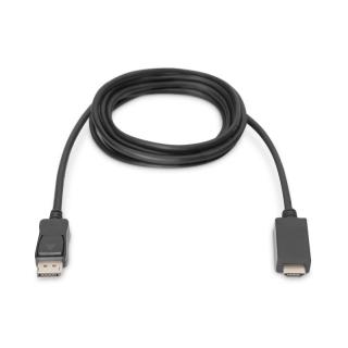 Kabel adapter DisplayPort 1.2 z zatrzaskiem 4K 60Hz UHD Typ DP/HDMI A M/M 1m Czarny