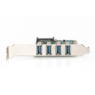 Karta rozszerzeń/Kontroler USB 3.0 PCI Express, 4xUSB 3.0, Chipset: VL805