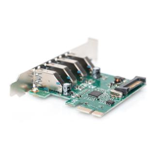 Karta rozszerzeń/Kontroler USB 3.0 PCI Express, 4xUSB 3.0, Chipset: VL805