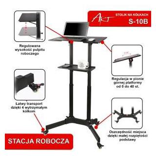 Stacja robocza pod notebooka/projektor S-10B