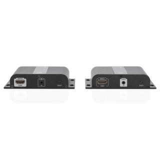 Przedłużacz/Extender HDMI do 120m po skrętce Cat.5e/6 UTP lub IP, 4K 30Hz UHD, z audio (zestaw)