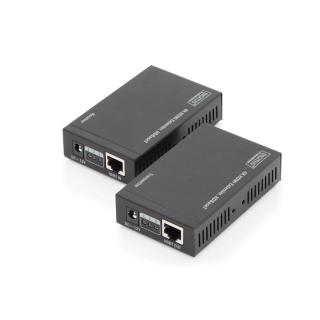 Przedłużacz/Extender HDMI HDBaseT do 70m po Cat.5e, 4K 30Hz UHD, HDCP 2.2, IR, z audio (zestaw)