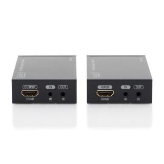 Przedłużacz/Extender HDMI HDBaseT do 70m po Cat.5e, 4K 30Hz UHD, HDCP 2.2, IR, z audio (zestaw)