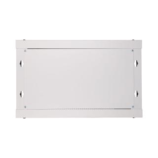 Szafka wisząca rack 4U 600x450 szara szklane drzwi