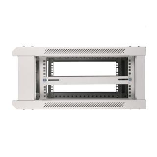 Szafka wisząca rack 4U 600x450 szara szklane drzwi