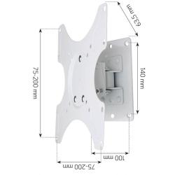 Uchwyt ścienny Techly 19"-37", 25kg obrotowy