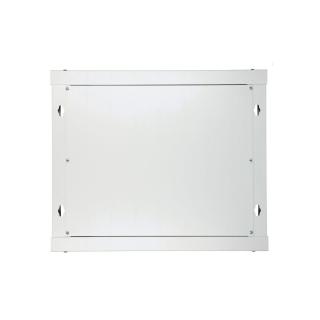 Szafka wisząca rack 9U 600x600 szara szklane drzwi