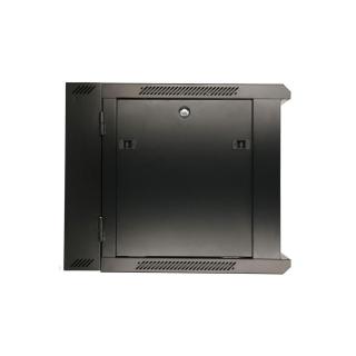 Szafka wisząca rack 9U 600x600 czarna dwusekcyjna