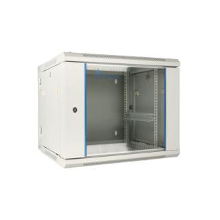 Szafka wisząca rack 9U 600x600 szara dwusekcyjna