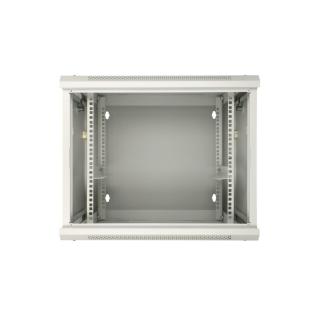 Szafka wisząca rack 9U 600x600 szara dwusekcyjna