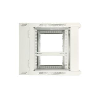 Szafka wisząca rack 9U 600x600 szara dwusekcyjna