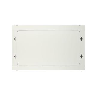 Szafka wisząca rack 6U 600x450 szara z metalowymi drzwiami