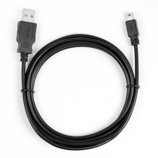 Kabel USB - Mini USB 1.8m. czarny