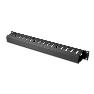 Organizator kablowy 19 cali 1U dukt W/40xG/70 czarny (RAL...