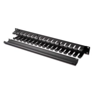 Organizator kablowy 19 cali 1U dukt W/40xG/70 czarny (RAL...