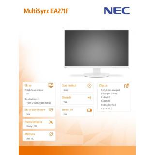 Monitor 27 MultiSync EA271F AH-IPS biały